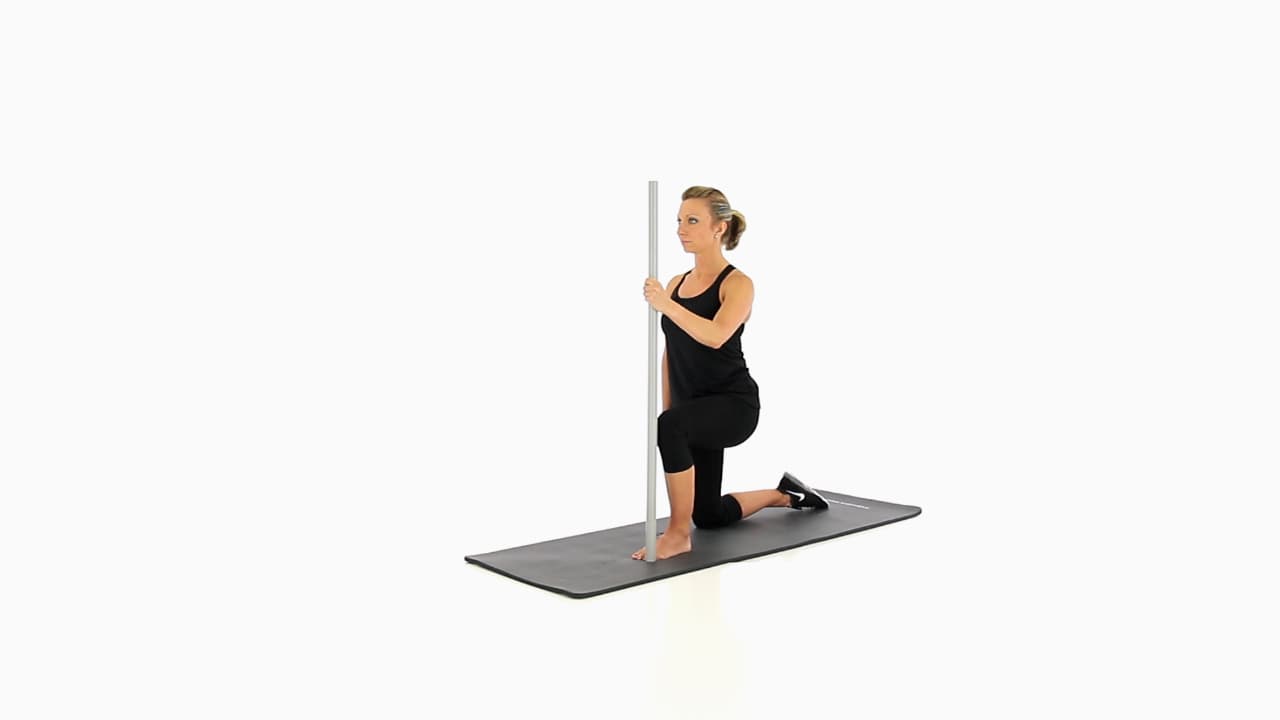 Dorsiflexion from Half Kneeling with Dowel