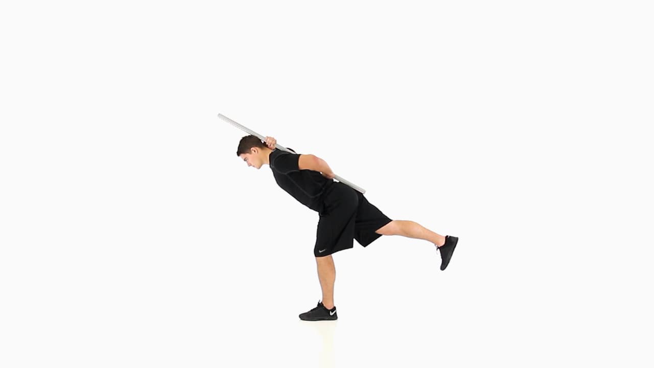 Hip Hinge Single Leg with Dowel